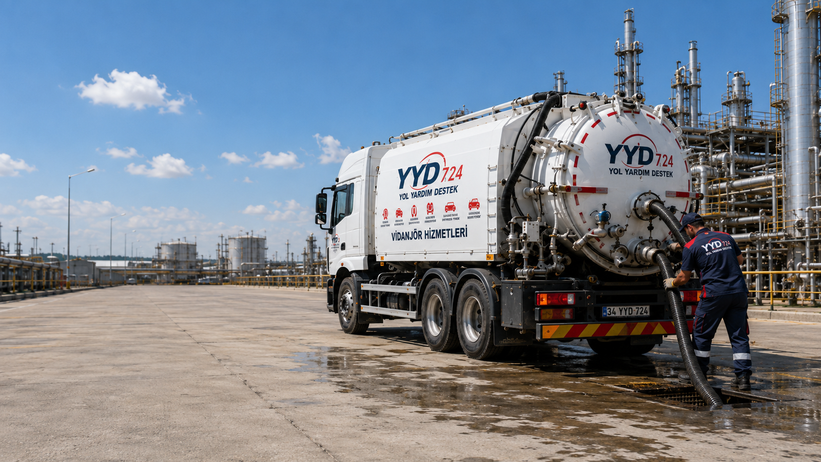 7/24 vidanjör ve fosseptik çekim hizmeti